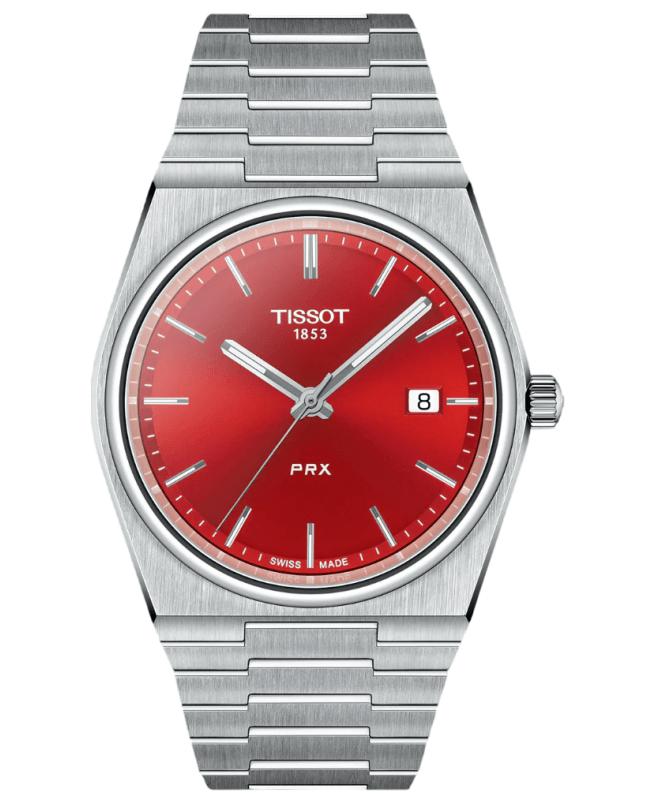 Tissot Tissot PRX Quartz Red Dial Stainless Steel Men's Watch T137.410.11.421.00