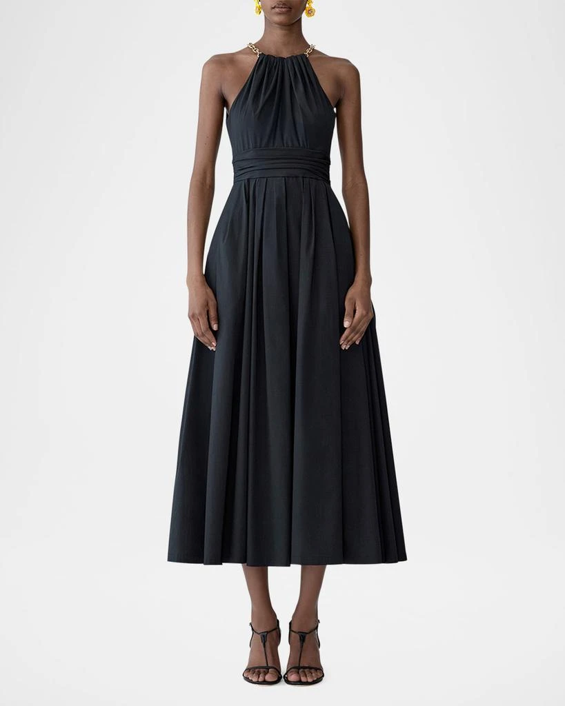 Carolina Herrera Chain-Link Halter A-Line Midi Dress - Dresses & Skirts - Free Shipping - BeyondStyle Carolina Herrera Chain-Link Halter A-Line Midi Dress - Dresses & Skirts - Free Shipping - BeyondStyle