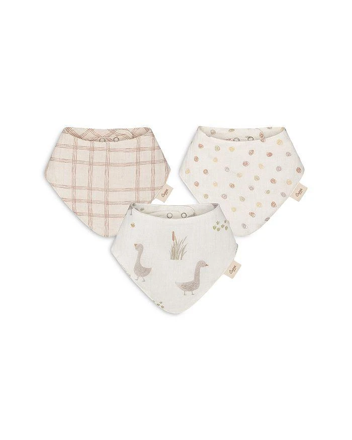 Crane Baby Unisex Charlie Bibs Set, 3 Pack