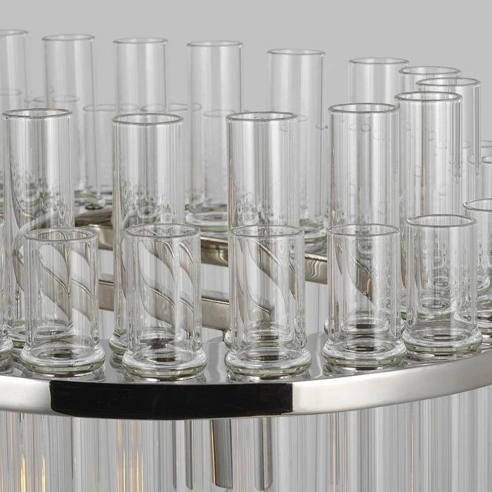 C&M by Chapman and Myers Chapman & Myers Beckett 7 Light Linear Chandelier 4