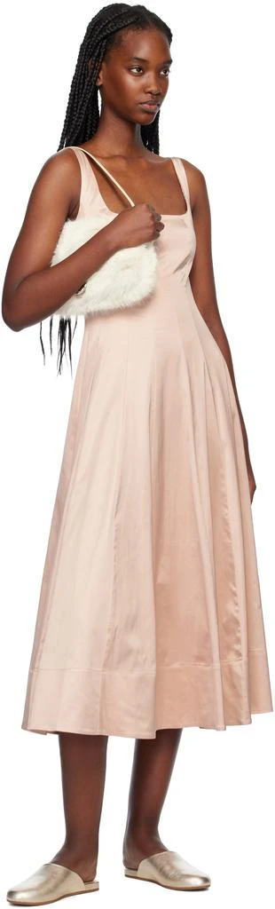 Staud Pink Wells Midi Dress 4