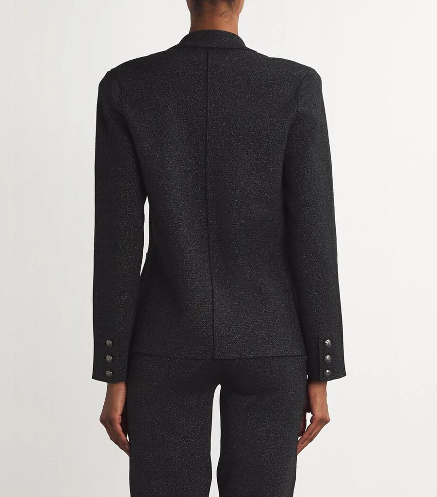 L'Agence Metallic Knit Kenzie Blazer 4