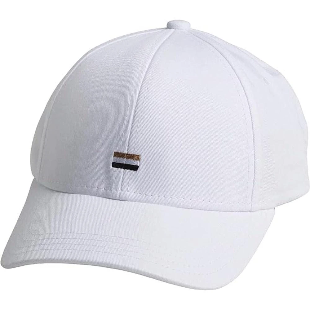 Hugo Boss BOSS Men's Iconic Flag Cotton Twill Cap, White Cloud 1