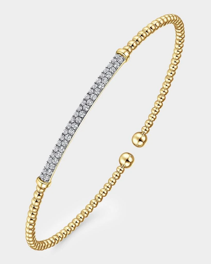 Gabriel
Co 14K Yellow Gold Bujukan Diamond Bar Split Bangle 2