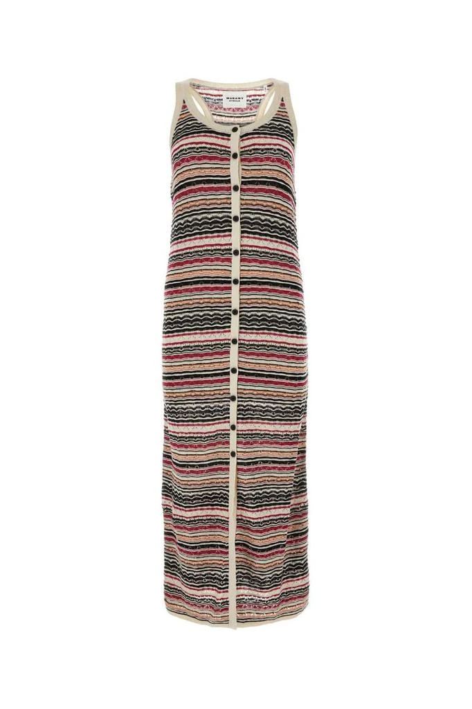 Isabel Marant Étoile Isabel Marant Étoile Striped Button-Up Crochet Dress 1