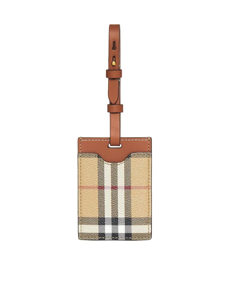 カードケース・名刺入れ Burberry check luggage tag Burberry Burberry Checked Logo Detailed Luggage Tag