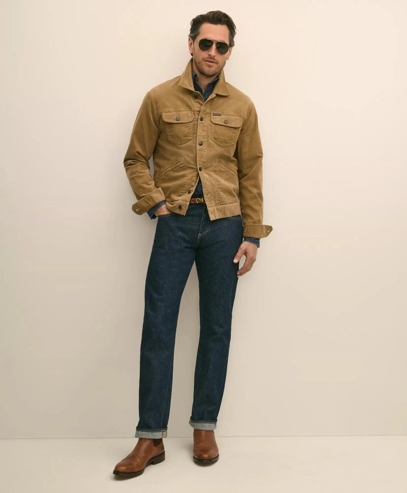 Brooks Brothers Medium Wale Corduroy Trucker Jacket 3