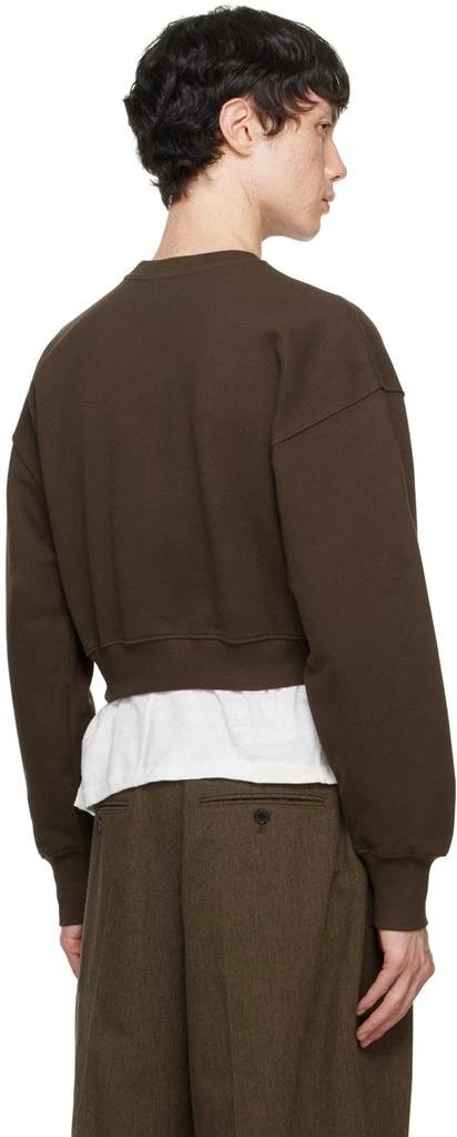 Recto Brown Embroidered-Logo Sweatshirt 3