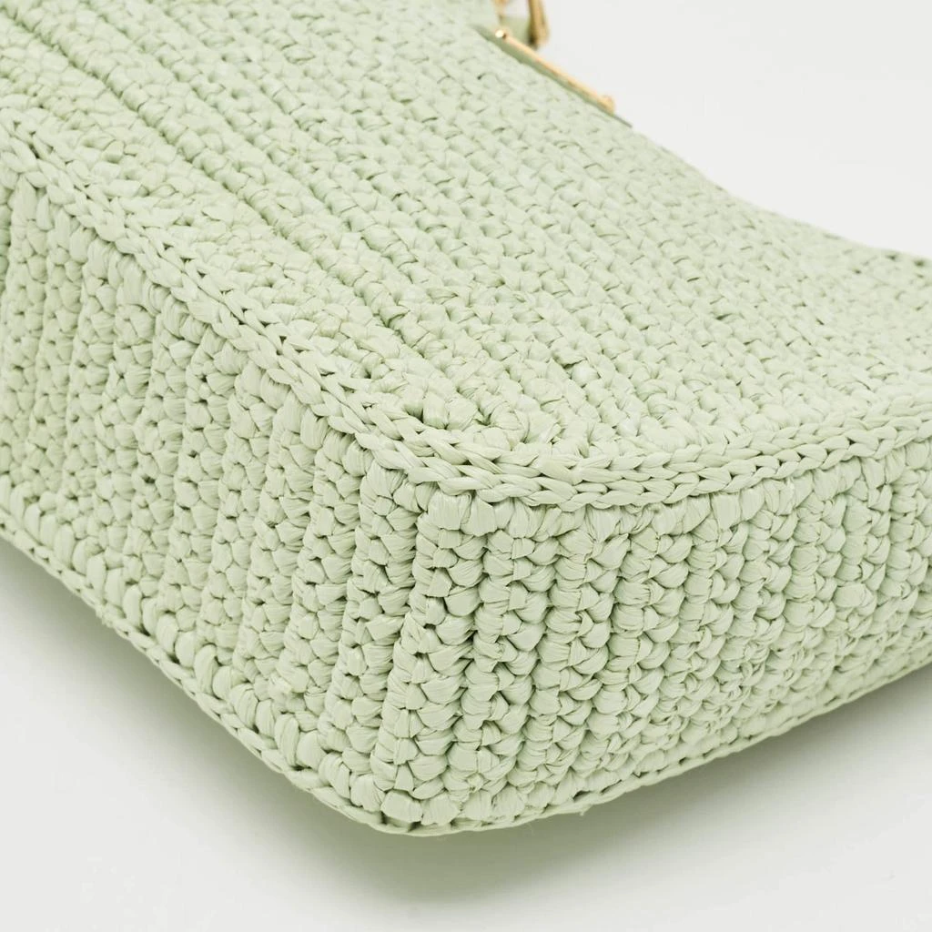 Prada Prada Mint Green Raffia Re-Edition 2005 Shoulder Bag 11