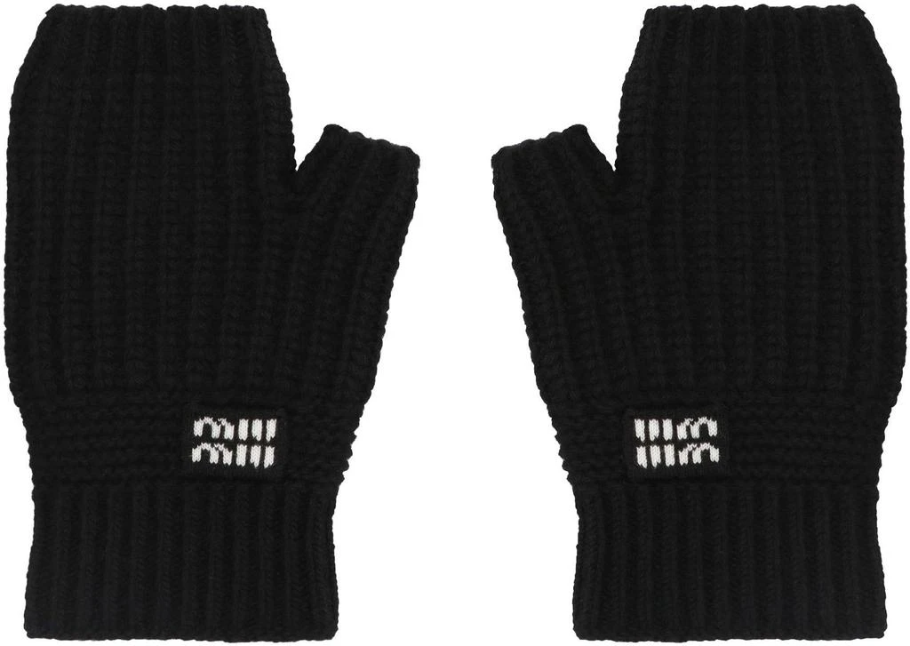 Miu Miu Miu Miu Wool And Cachemire Gloves 2