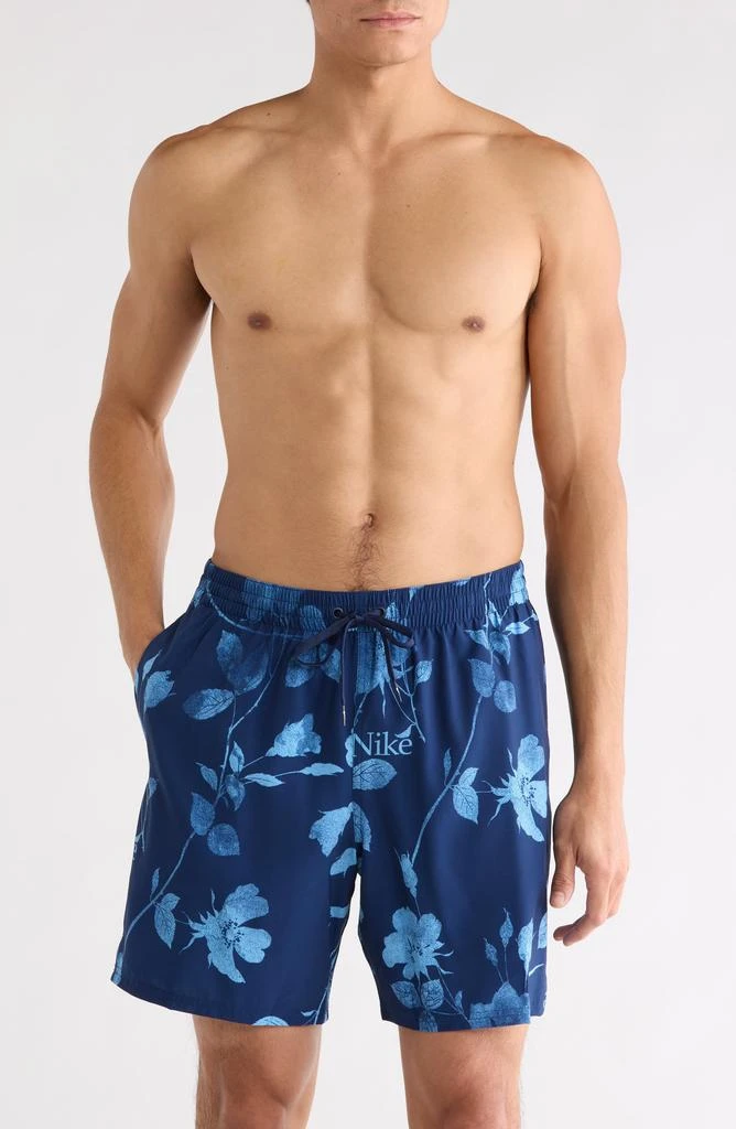 NIKE Floral Swim Trunks 1