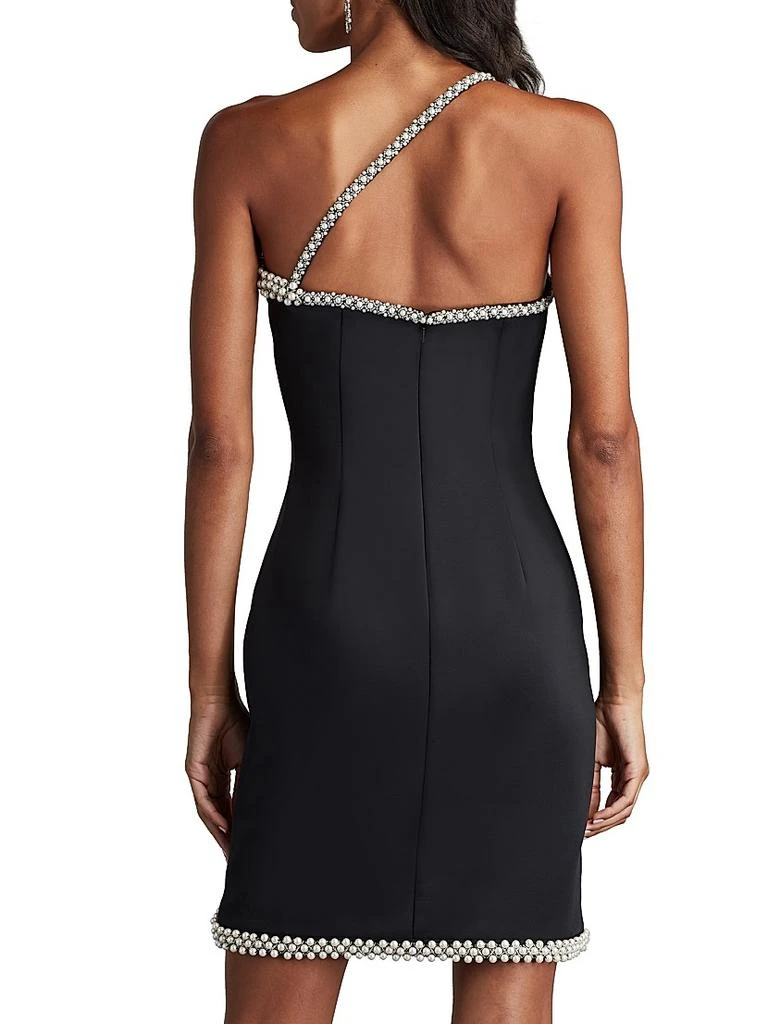 Sho by Tadashi Shoji Imitation Pearl-Trimed Neoprene Minidress - Dresses &  Skirts - BeyondStyle