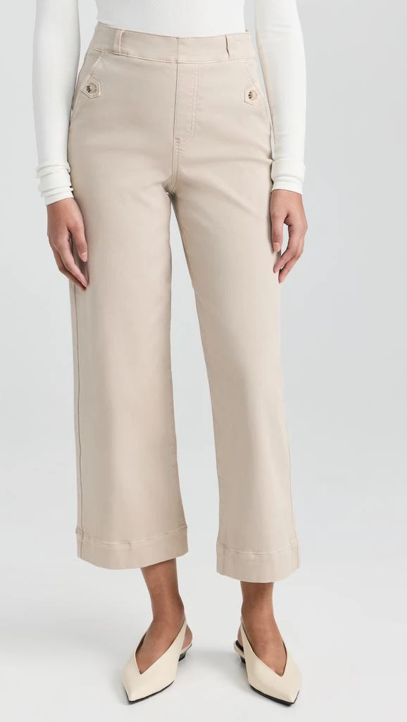 SPANX Stretch Twill Wide Leg Pants 6