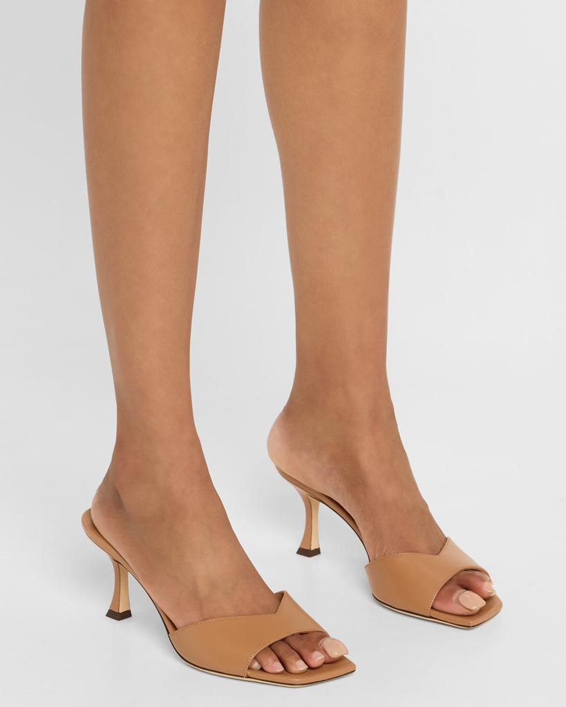 サンダル・ミュール JIMMY CHOO Skye printed leather sandals Skye 70 | Ivory Satin Sandals | JIMMY CHOO