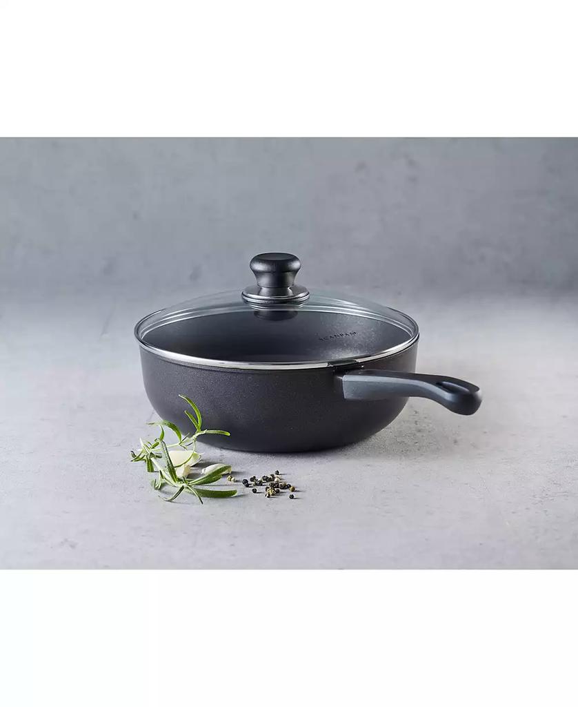 Scanpan Classic 4 qt, 3.7 L, 10.25", 26cm Nonstick Deep Saute Pan with Lid, Black
