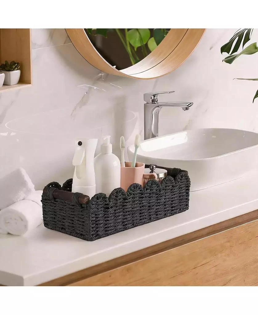 YIGII Handcrafted Wicker Storage Basket 4