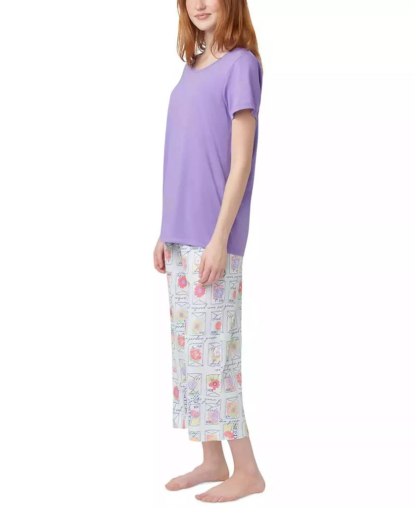 Hue Women's Solid Short-Sleeve Scoop-Neck Pajama T-Shirt 4