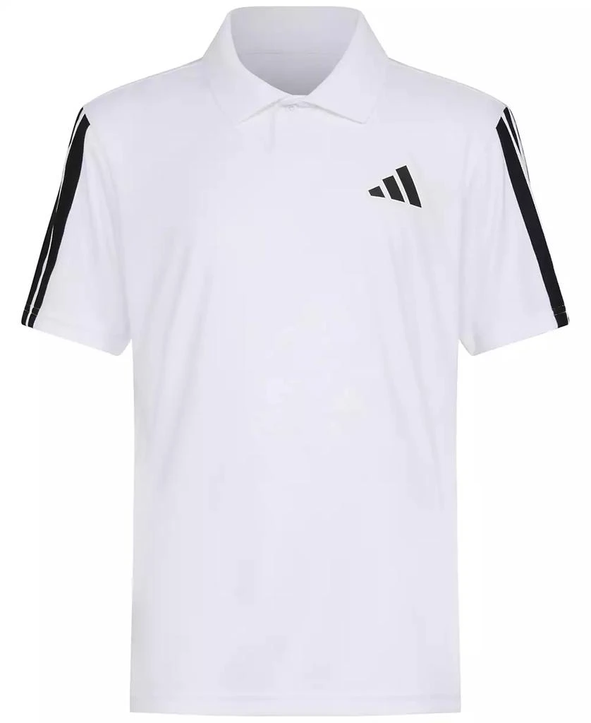Adidas Big Boys Printed Debossed Logo Short-Sleeve Polo Shirt 5
