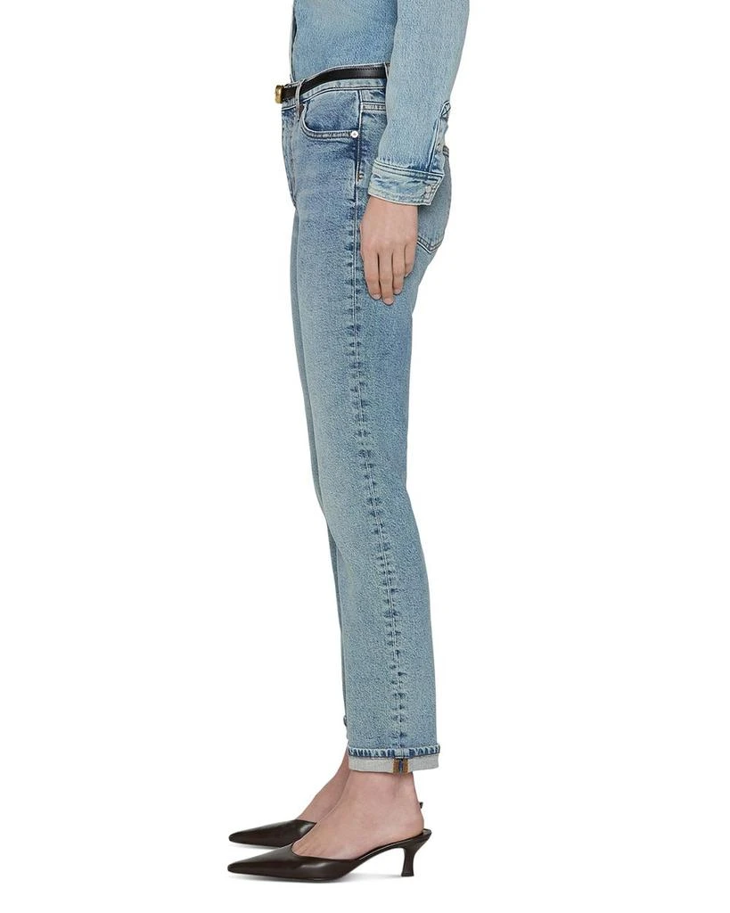 FRAME The Borrowed High Rise Ankle Slim Leg Jeans in Ricochet 3