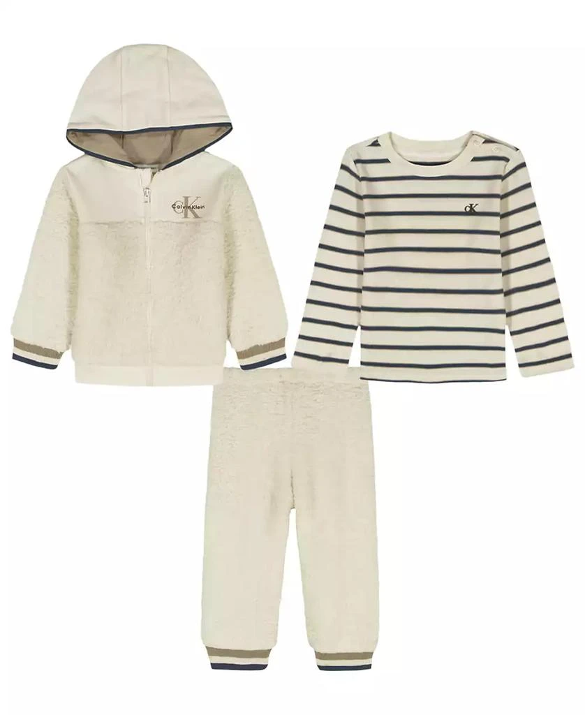 Calvin Klein Baby Boys
 T-Shirt, Hoodie and Pants, 3-Piece Set