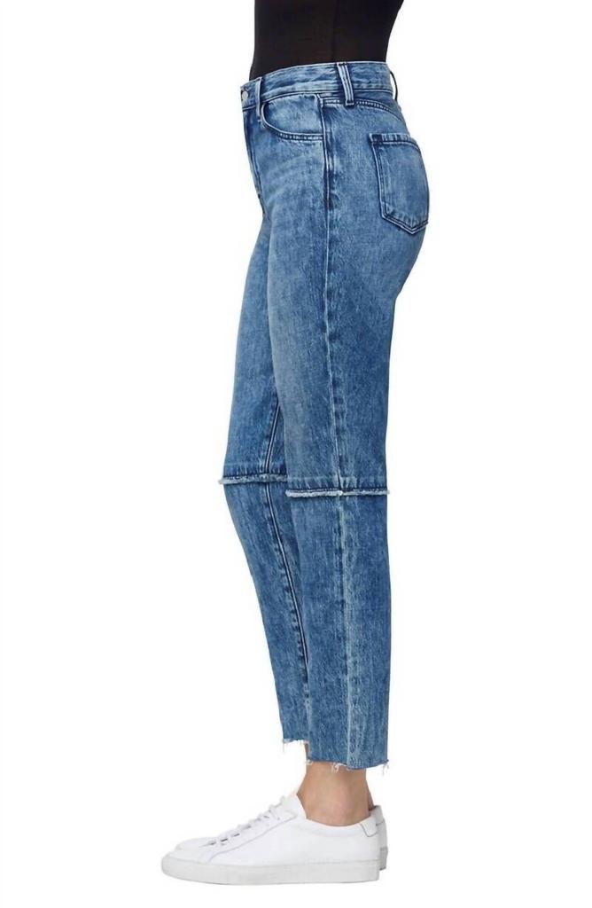 J Brand J Brand - Ruby Frayed Cropped Straight Raw Hem High Rise Jeans
