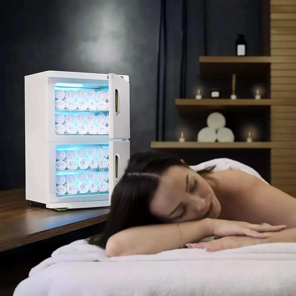 Byootique 46L Hot UV Sterilizer Towel Warmer Cabinet Heated Nail Salon Spa Facial Dual 4 Rack 10