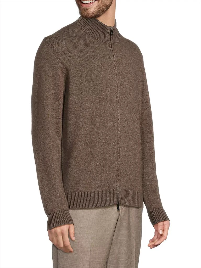Corneliani Wool Zip-Front Cardigan 4