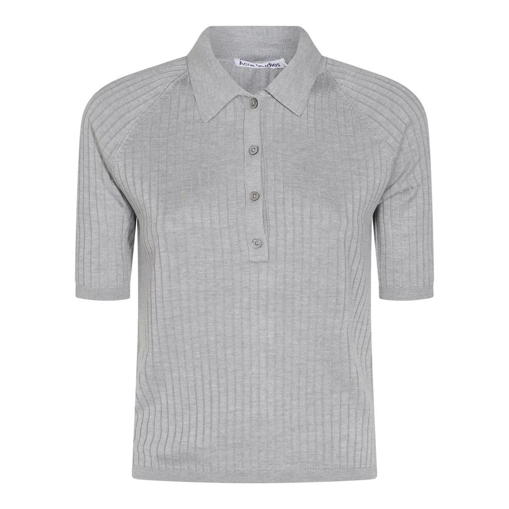 Oversized striped knitted polo shirt – On Sale Now with Up