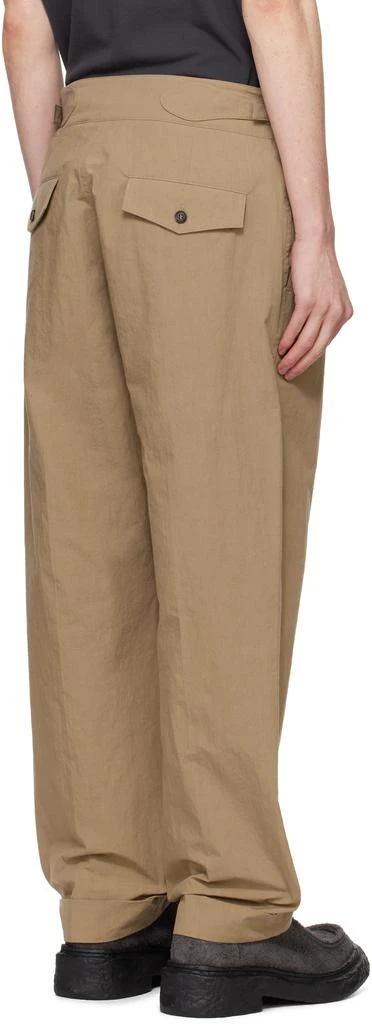Craig Green Tan Double Pleat Trousers 3