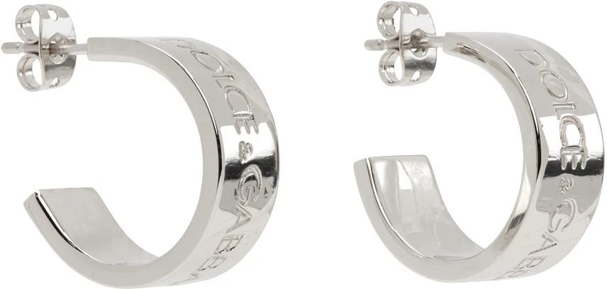 Dolce & Gabbana Silver Open Hoop Earrings 2