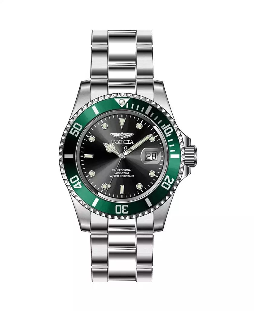 Invicta Men's 47353 Pro Diver Quartz 3 Hand Black Dial Watch