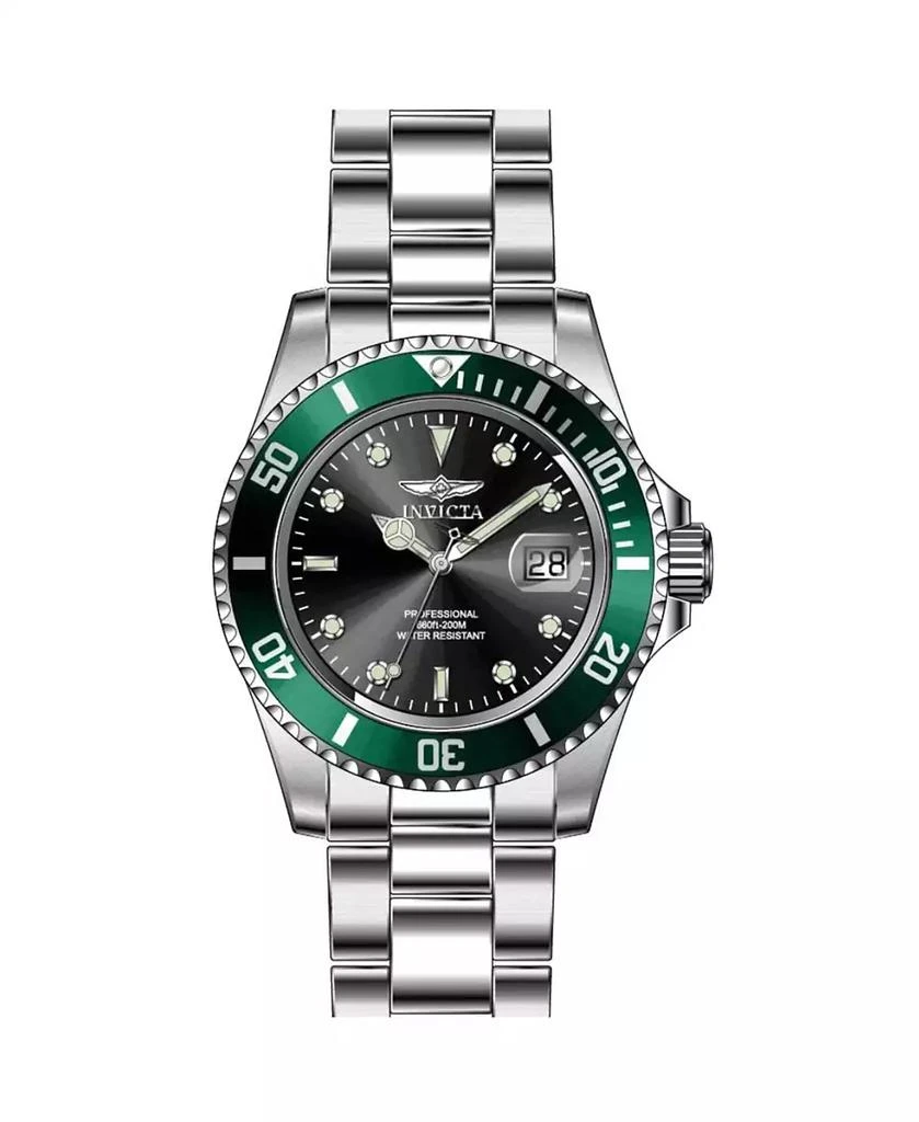 Invicta Men's 47353 Pro Diver Quartz 3 Hand Black Dial Watch 2