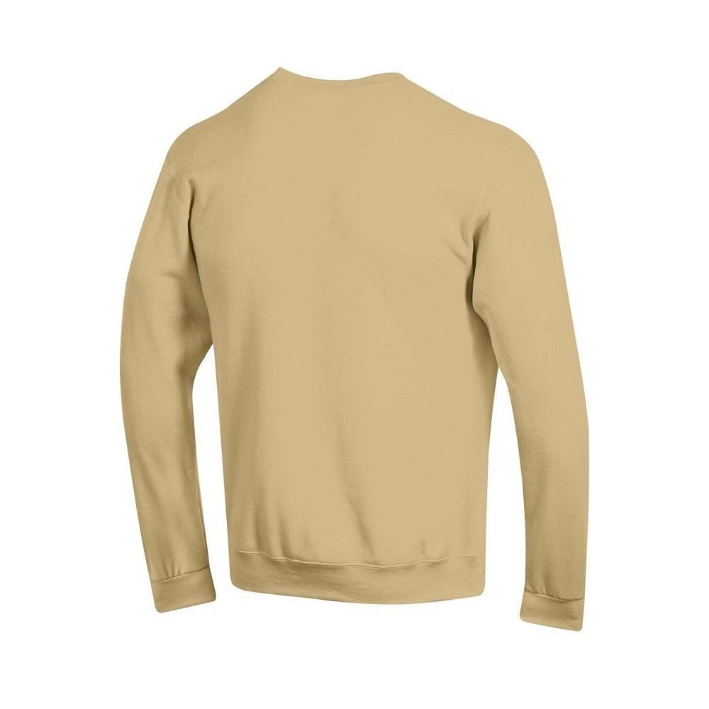 Champion Men's Gold Colorado Buffaloes Straight Over Logo Powerblend Pullover Sweatshirt 2