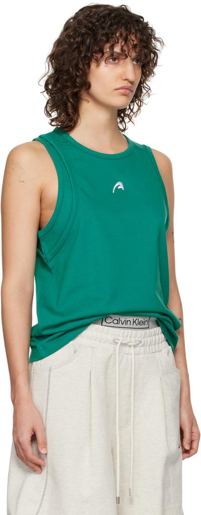 ADER error Green Layered Tank Top
