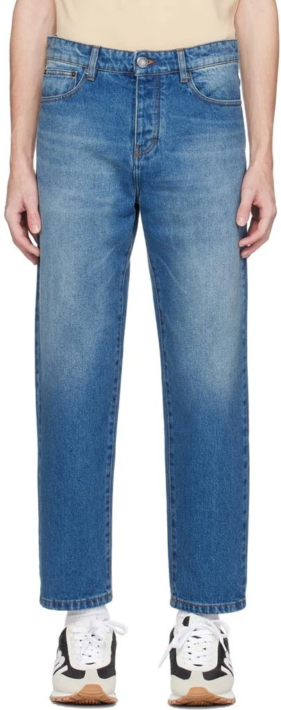 AMI Blue Tapered Jeans 1