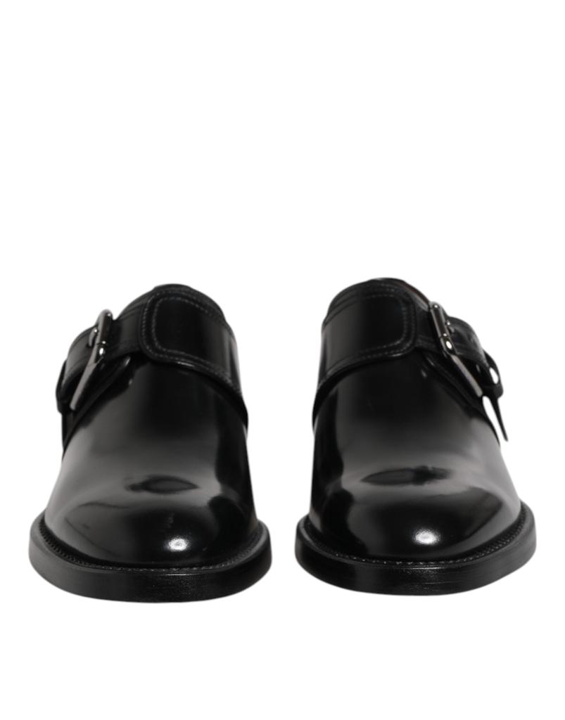 Dolce & Gabbana Dolce & Gabbana Black Leather Monk Strap Derby Formal Shoes