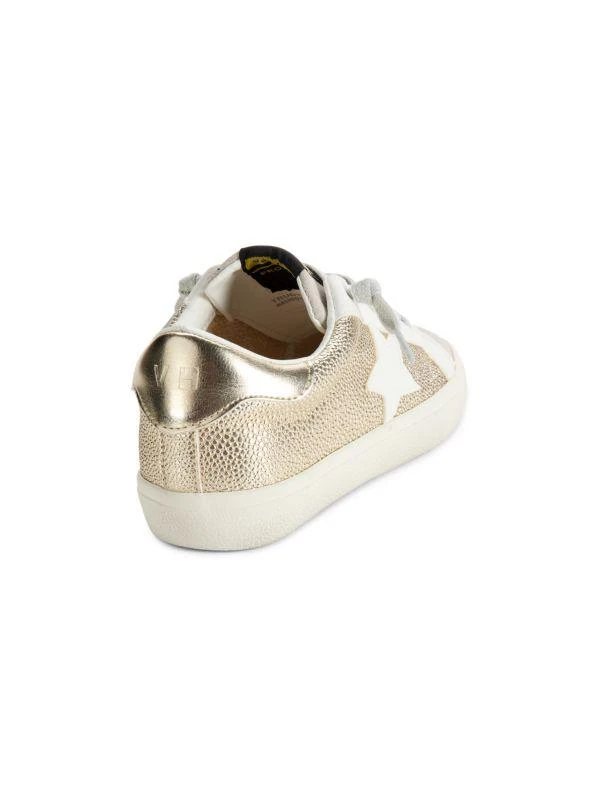 Vintage Havana Pebbled Metallic Star Sneakers 3