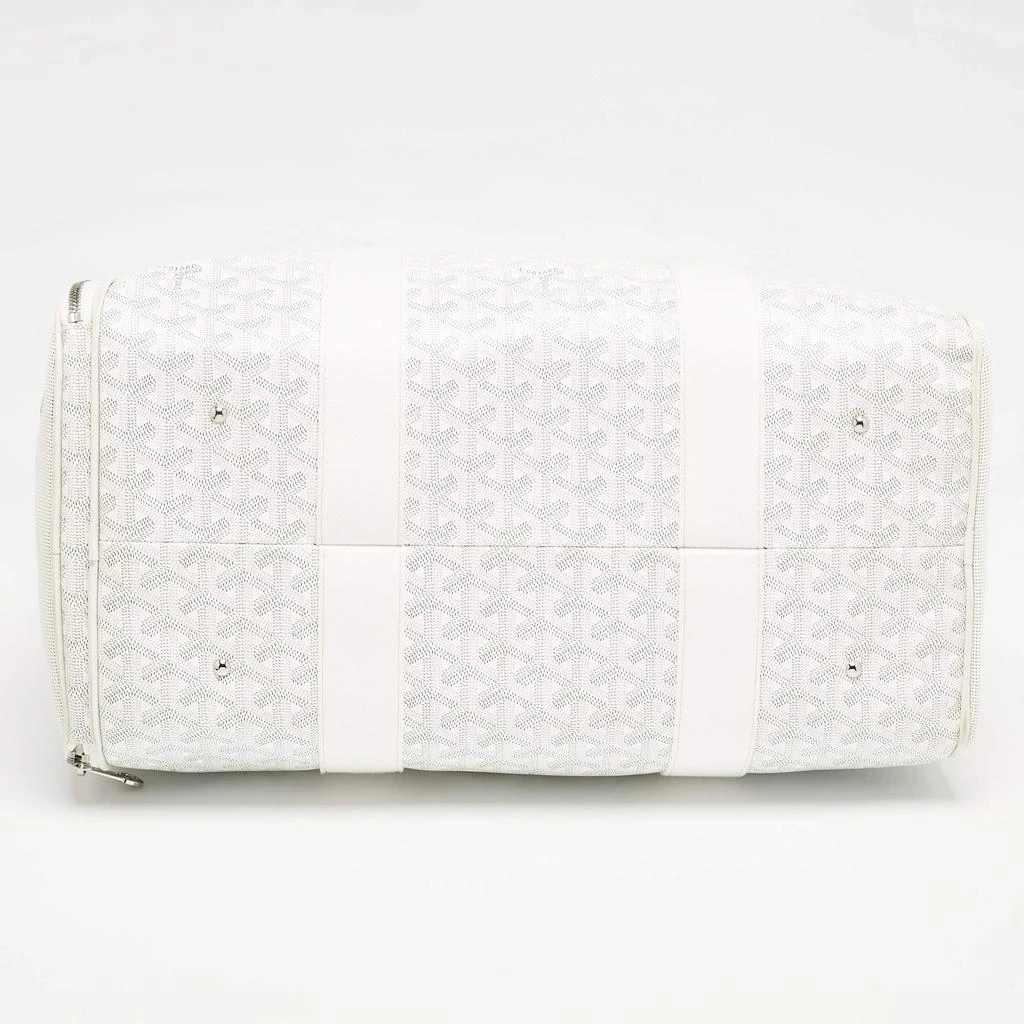 Goyard Goyard White Goyardine Coated Canvas and Mesh Voltigeur Pet Carrier Bag 9