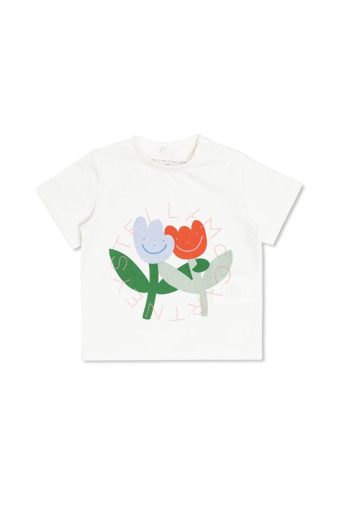 Stella McCartney Kids Floral Printed Crewneck T-Shirt – On Sale