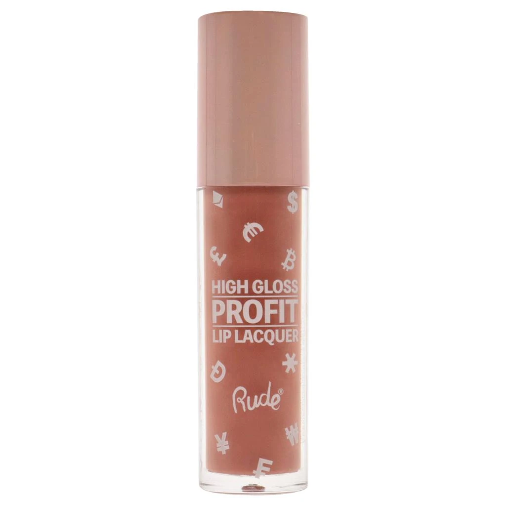 Rude Cosmetics High Gloss Profit Lip Lacquer - Pound by  for Women - 0.141 oz Lip Gloss 2