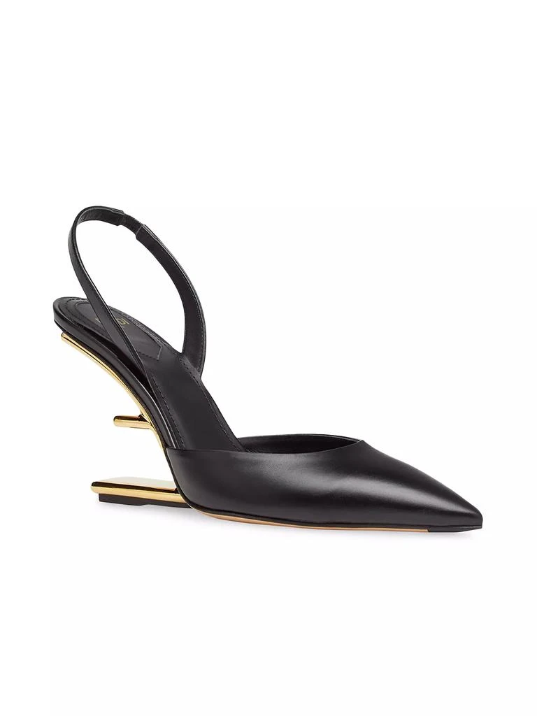 Fendi Fendi First Leather Slingback Pumps 2