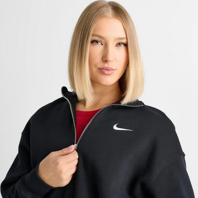 NIKE Women's Nike Sportswear Phoenix Fleece Oversized Half-Zip Crop Sweatshirt 5