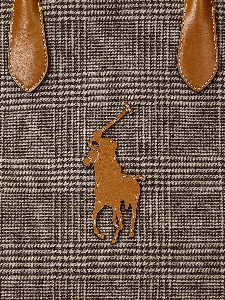Ralph Lauren Wool Glen Plaid Medium Tote Bag 8