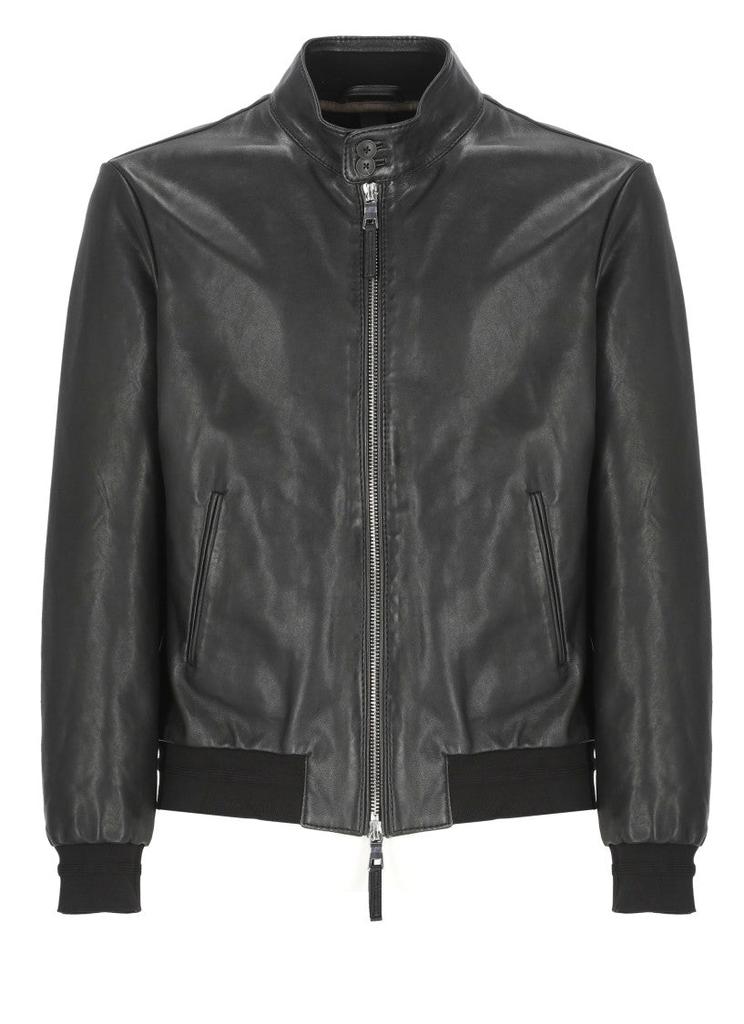 THE JACK LEATHERS Black Elvis Leather Jacket