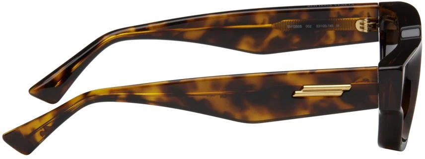 Bottega Veneta Tortoiseshell Sharp Square Sunglasses 2