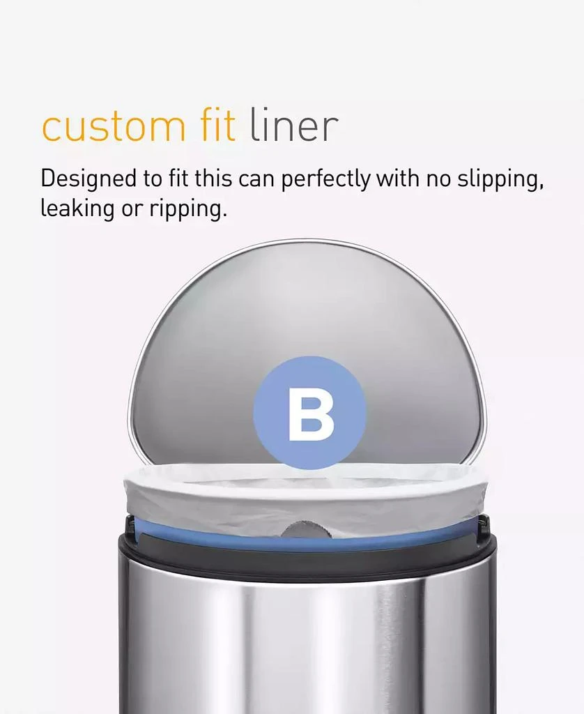 simplehuman Code B Custom Fit Liners, Pack of 150 4