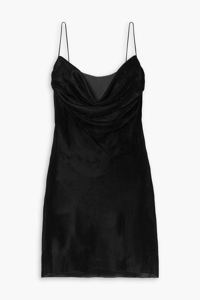 Dion Lee Architrave layered velvet and tulle mini dress