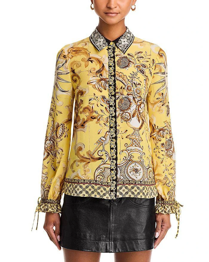 Alice and Olivia Willa Silk Top 6