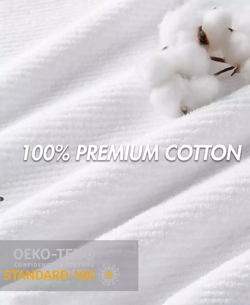 Madison Park Diagonal Ribbed Cotton 4-Pc. Bath Towel Set 16