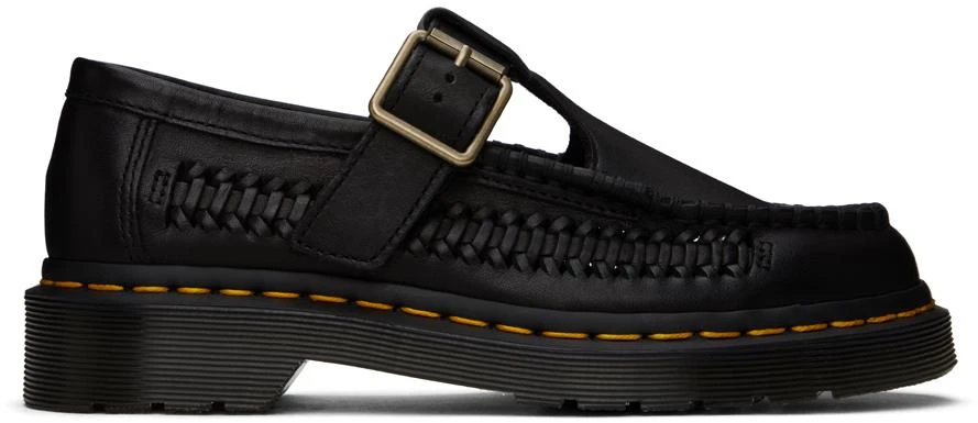 Dr. Martens Black Adrian T-Bar Leather Loafers 1
